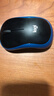 罗技（Logitech）M185鼠标 无线鼠标 办公鼠标 对称鼠标 黑色蓝边 带无线2.4G接收器 实拍图