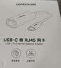 绿联Type-C转千兆网口RJ45网线转接头有线网卡转换器适用苹果MacBook华为笔记本电脑手机以太网扩展坞 实拍图