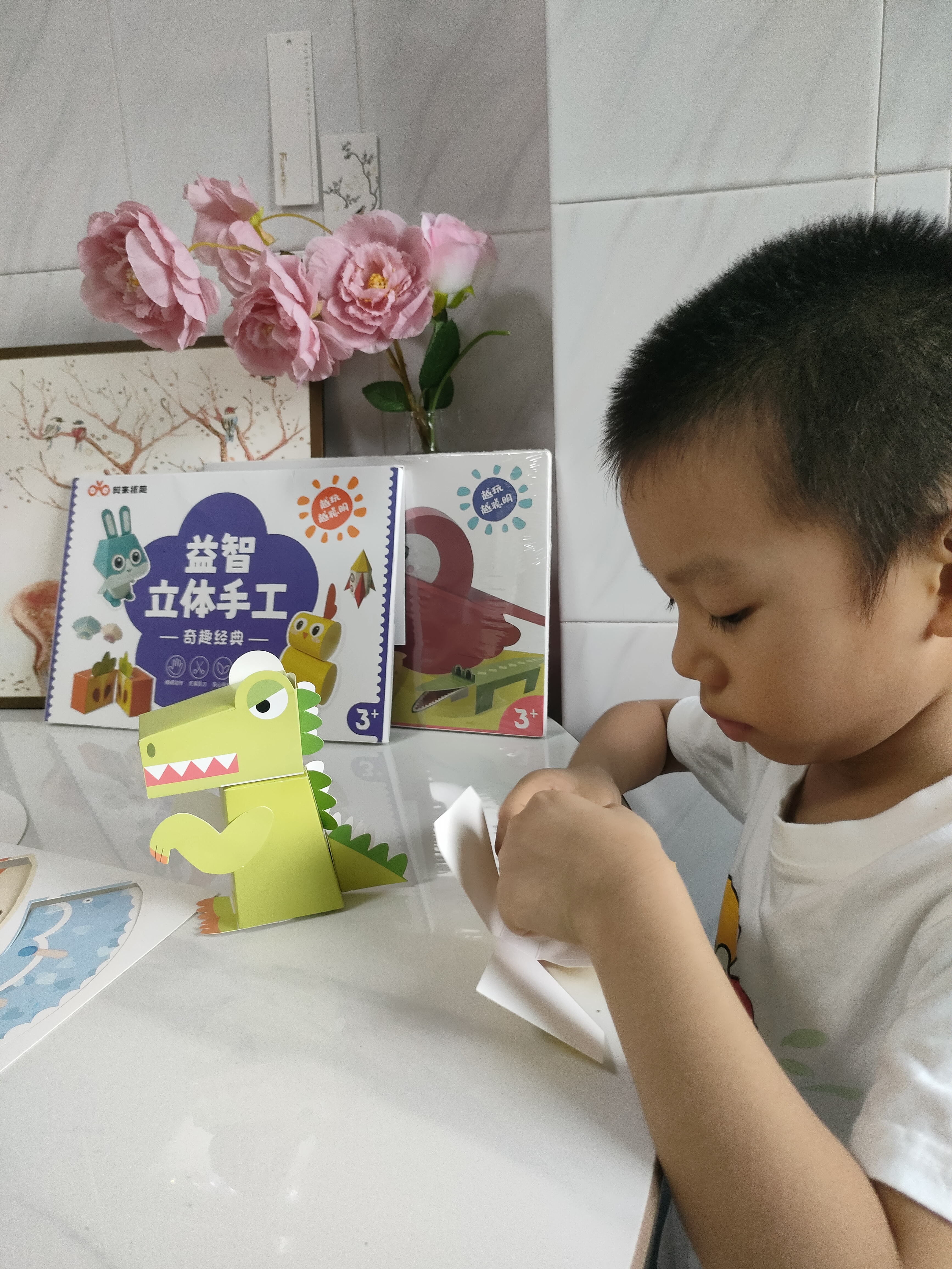 艾杰普（JEPPE）儿童折纸玩具手工diy免裁剪3d立体折纸动物造型男女3-6生日礼物 实拍图