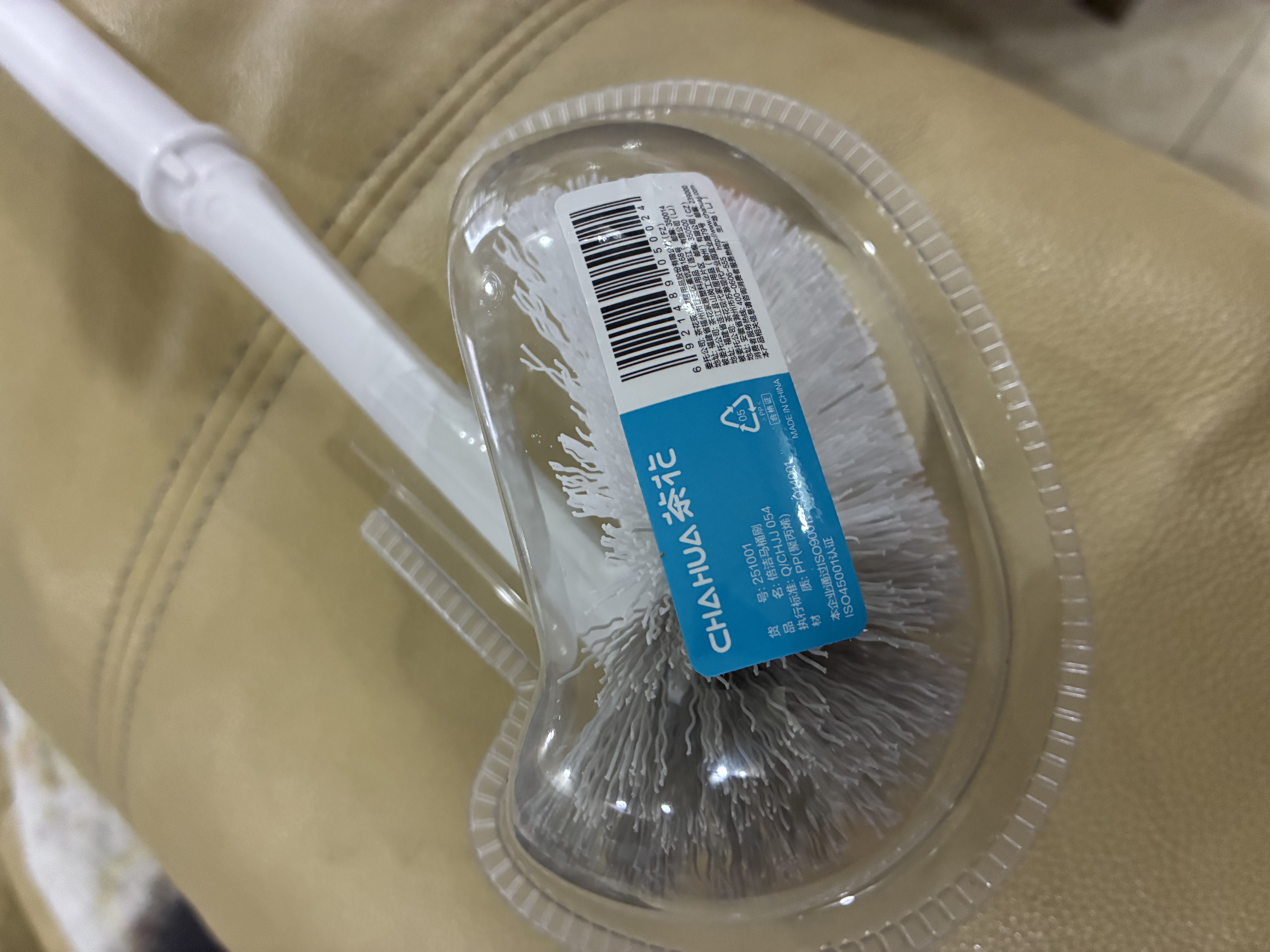 茶花家用马桶刷卫生间洗厕所刷子长柄套装无死角清洁刷洁厕神器 【翘头款1个】S形#长40.8cm 实拍图