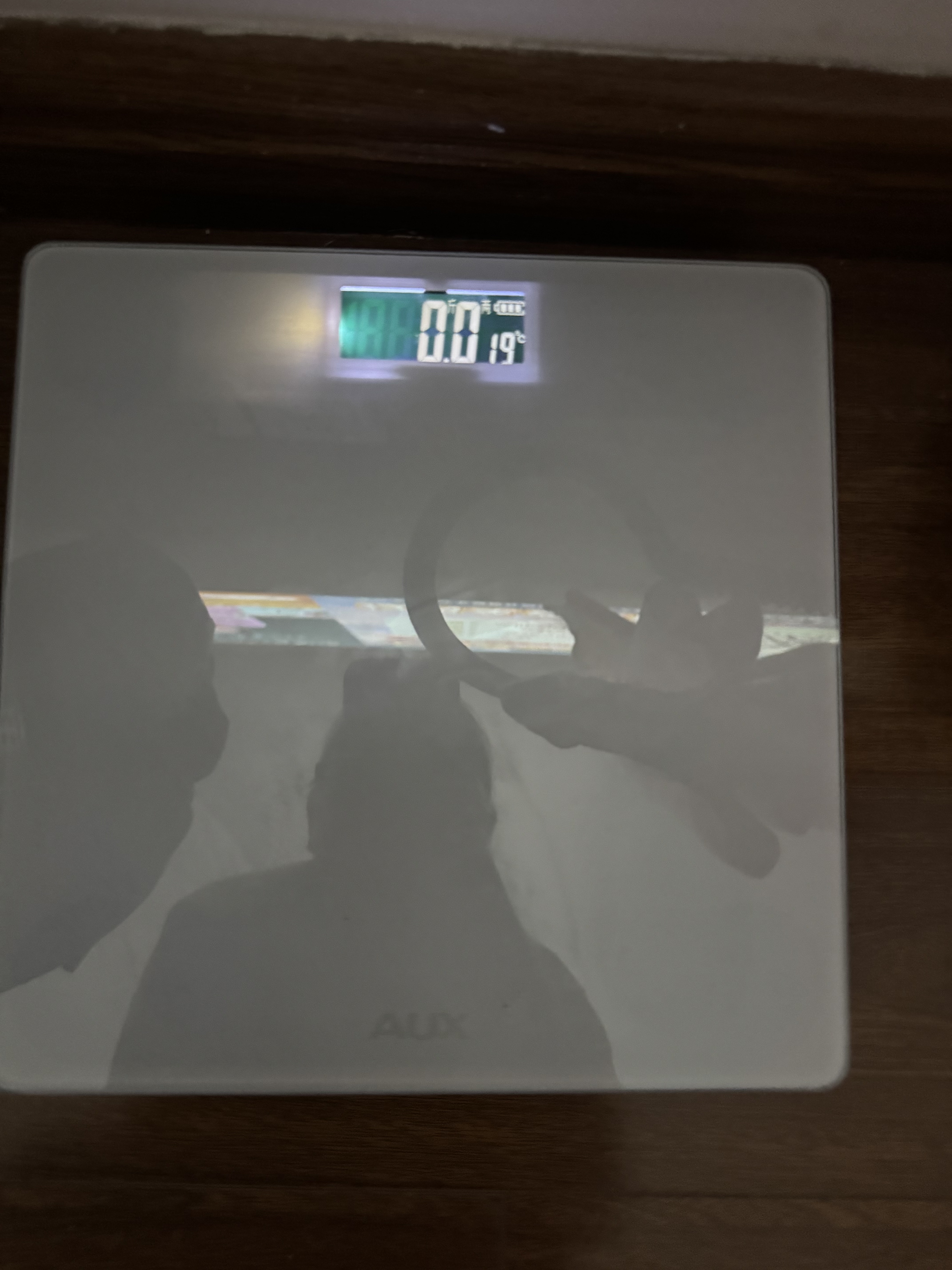 奥克斯体重秤家用小型耐用精准充电电子秤测人体高精准体脂称重秤 减肥专用 实拍图