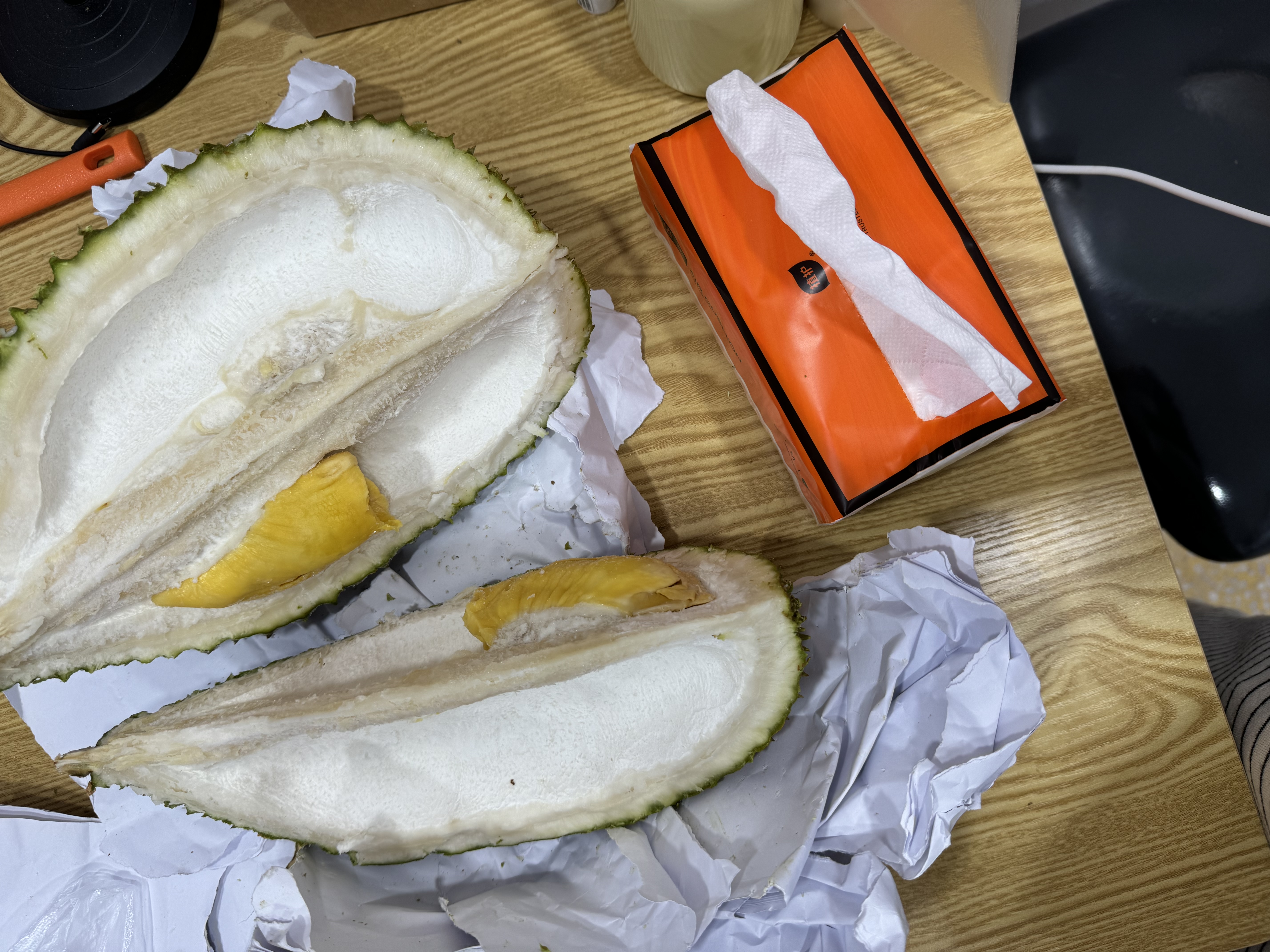 马猫马来西亚猫山王榴莲 生鲜水果液氮冷冻保鲜树熟带壳榴莲D197整个 2.2斤-2.6斤（保三房 尝鲜体验） 实拍图