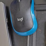 罗技（Logitech）M185鼠标 无线鼠标 办公鼠标 对称鼠标 黑色红边 带无线2.4G接收器 实拍图