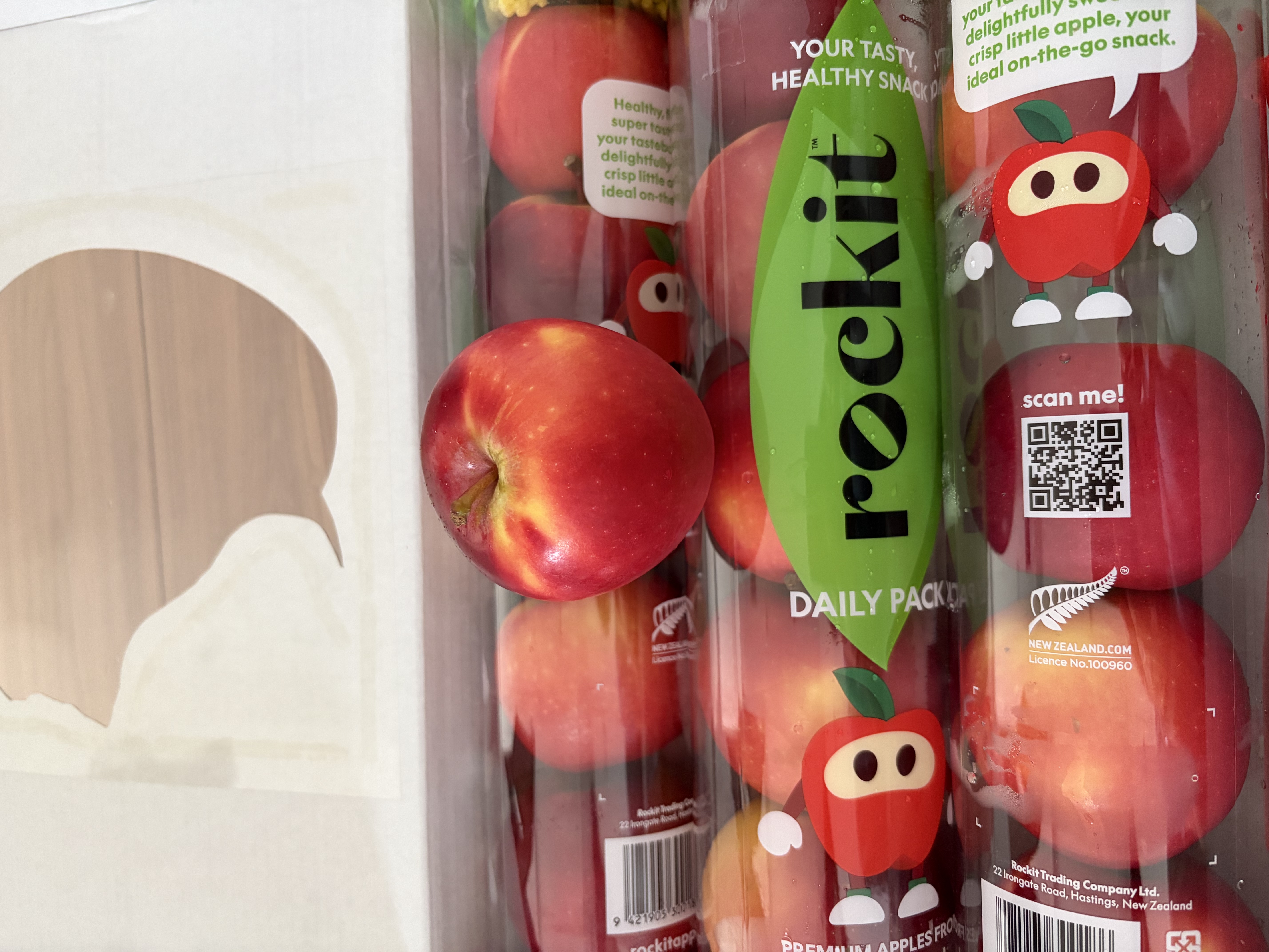 乐淇（ROCKIT）王一博代言火箭苹果3筒装 单筒490g起5粒*3筒 生鲜水果礼盒 实拍图