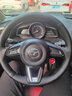 奥迈尔马自达真皮手缝方向盘套昂克赛拉阿特兹CX-5/CX-4马3马6汽车把套 黑皮黑线 实拍图