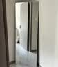 全品屋穿衣镜全身镜落地镜挂门服装店试衣镜壁挂镜挂穿一体简约北欧风 【圆角】典雅白160*50cm 高清镜面 实拍图