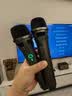天籁K歌适用于海信雷鸟TCL海尔可接电视音乐K歌MM-5DMAX无线麦克风卡拉OK唱歌神器话筒家用娱乐家庭KTV MM-5DMAX 双支 枪色升级款 MM-5升级系列 实拍图