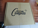 康巴丝（Compas）挂钟客厅钟表 简约钟表客厅石英钟表挂墙时钟 c2877咖木色 33.5cm 实拍图