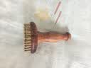 俞兆林黄铜经络刷按摩刷肚子带脉经络刮痧全身通用背部揉腹木梳 实拍图