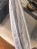 京东京造10A抗菌100%长绒棉毛巾138g加大加厚除螨纯棉全棉洗脸巾 2条蓝+灰 实拍图