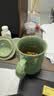 龙泉青瓷茶杯办公杯杯子教师节礼物喝茶杯陶瓷泡茶杯瓷水杯主人杯普洱茶杯 哥窑做线梅子青-礼盒装 实拍图