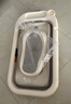 十月结晶婴儿洗澡盆新生儿大号可折叠宝宝无线数显浴盆+浴架月魄灰 实拍图