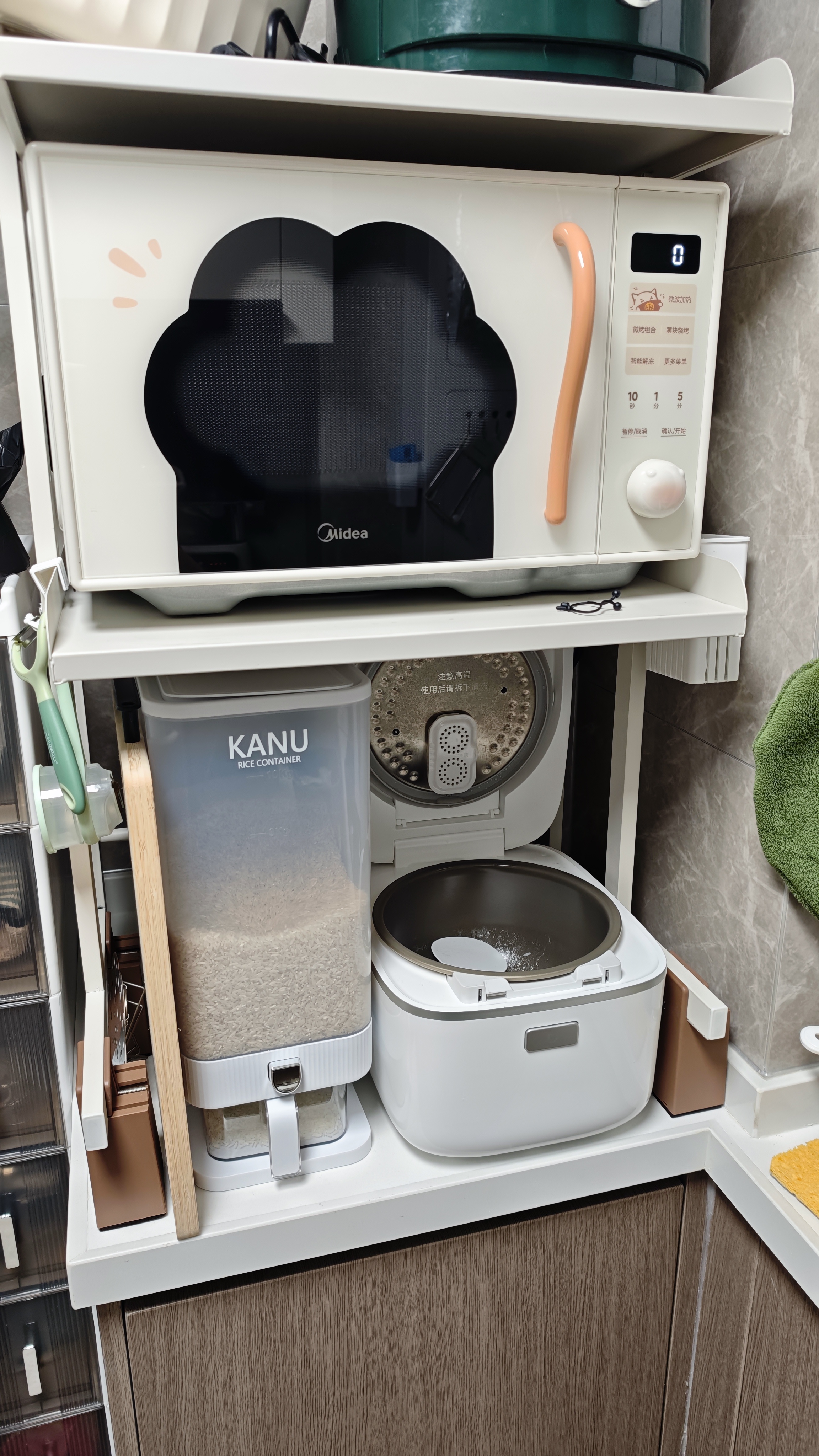 美的（Midea）小滋味萌宠猫爪变频微波炉微烤一体机23L大容量900W平板烧烤易清洁内胆2026新款（C23H5） 实拍图
