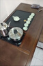 实木茶桌椅组合客厅功夫茶台茶几小户型家用套装一体阳台泡茶桌子 1.6米大石头明月桌+1长梳椅+4月牙椅【送电磁炉茶具】 实拍图