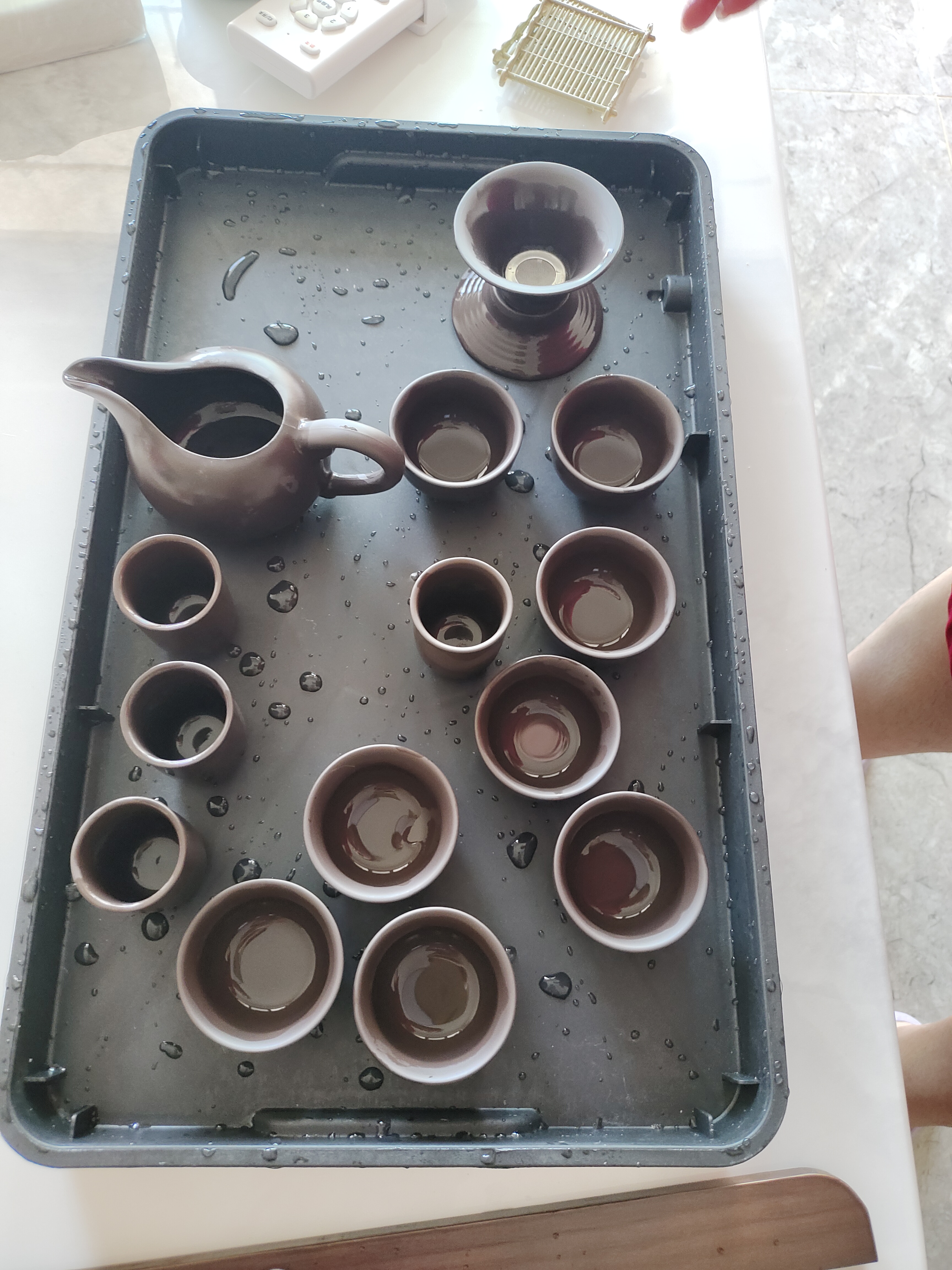 豪峰2026新款紫砂整套功夫茶具套装家用泡茶器茶杯木茶盘中秋节礼物 实拍图