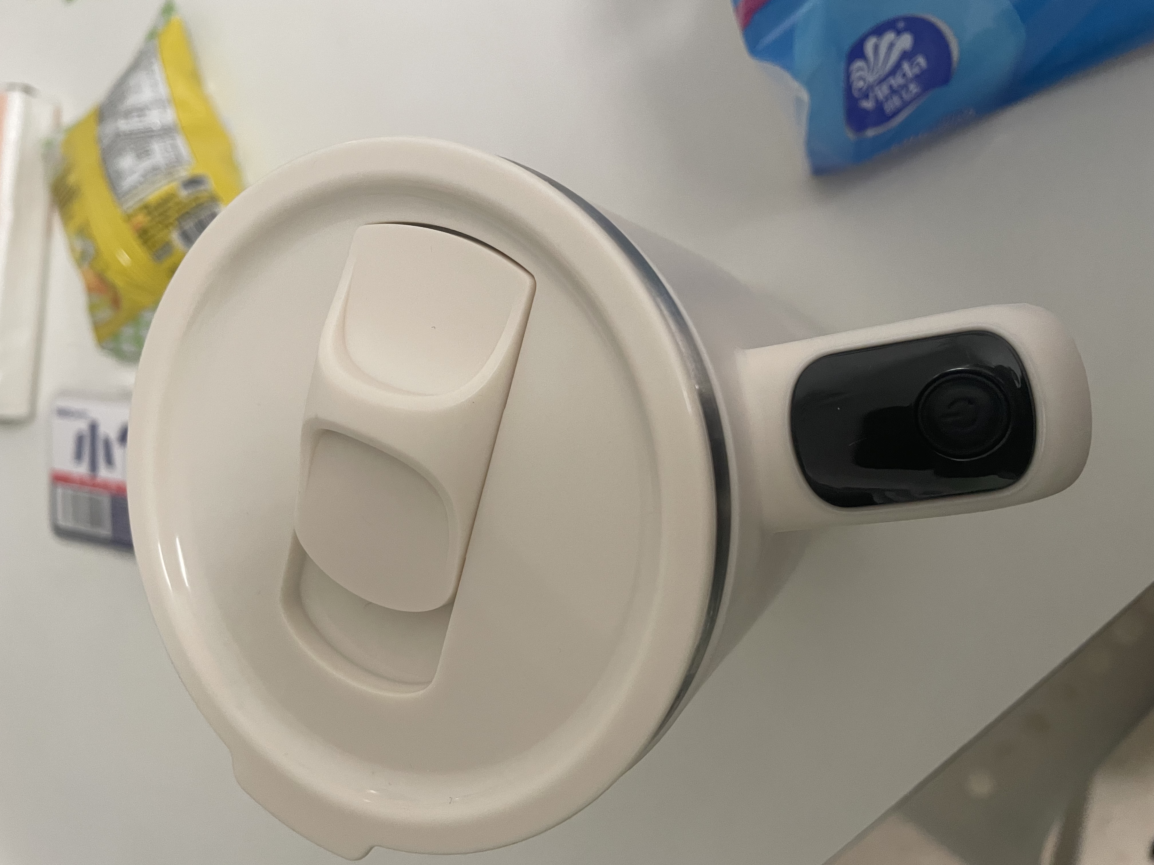 乐扣乐扣自动搅拌杯磁力电动咖啡杯可搅拌豆浆316不锈钢杯水杯直饮杯 全自动搅拌杯-手柄款 400ml 实拍图