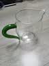 高茗日式公道杯玻璃茶具分茶器带茶漏一体泡茶杯高端公杯茶海茶漏套装 绿把公杯+茶漏400ml 实拍图