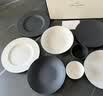 德国唯宝（Villeroy&Boch）餐具整套匠心岩碗盘套装创意西餐盘面包盘轻奢岩石浮雕盘子白16cm 实拍图