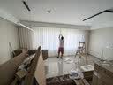 莫兰迪全屋定制全遮光窗帘布 绍兴柯桥客厅卧室电动轨道一体雪尼尔窗纱 送免费【高级窗帘小样礼盒】+免费上门测量1次 样品大礼包（布帘+纱帘+轨道）小样当天发货 米 实拍图