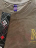 雾卡【2件装】t恤男短袖圆领棉大码宽松印花男t恤夏天半截打底t衫 套餐8:金M卡其+金鹰铁灰 XL (130-150斤内) 实拍图