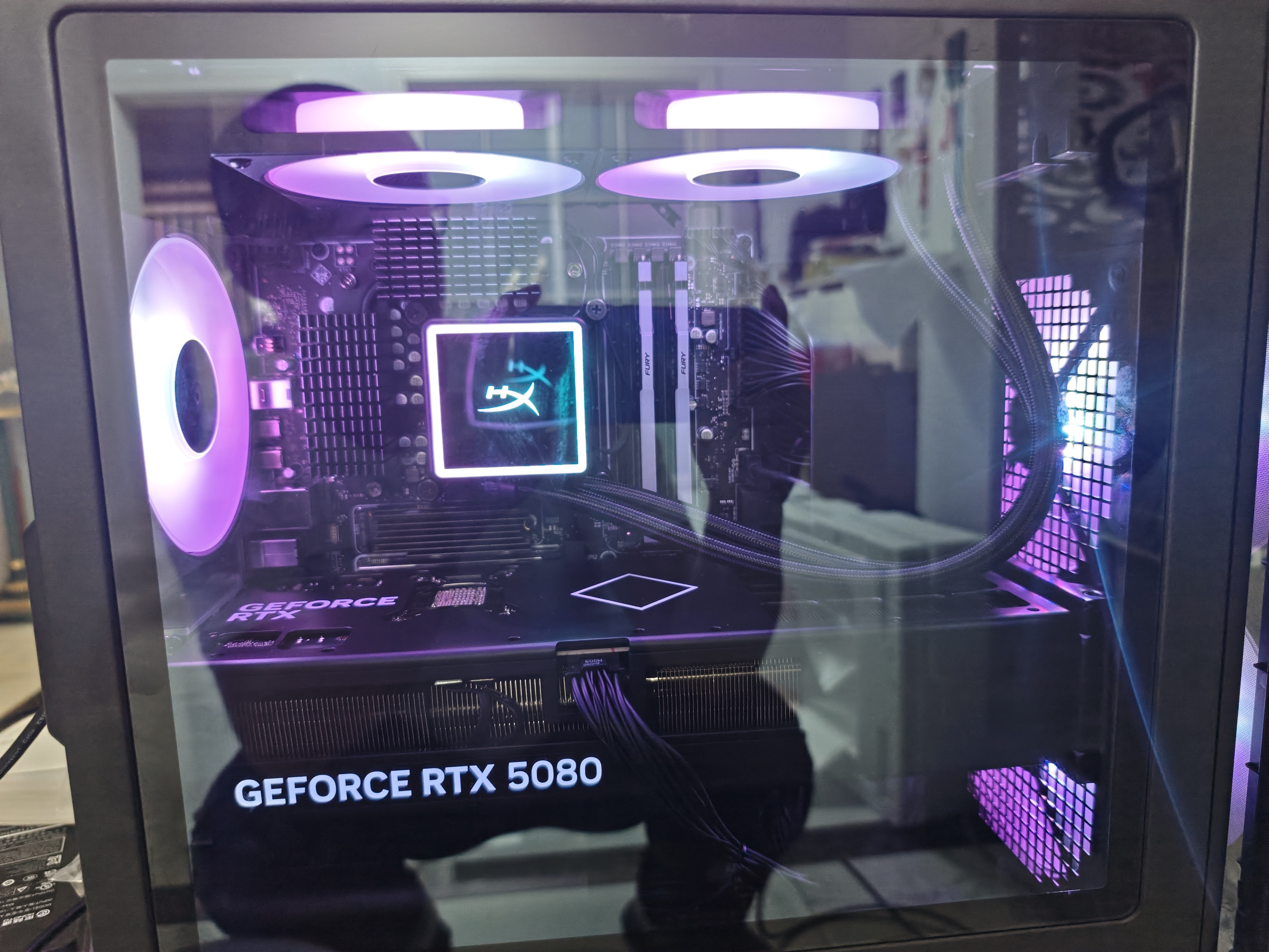 惠普（HP）HyperX暗影精灵Pro旗舰游戏台式电脑主机(Ultra7 270K Plus RTX5080 32G DDR5 1T 水冷 850W电源） 实拍图