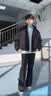 主意范（ZHUYIFAN）夹克男飞行员春秋cleanfit休闲整套立领棒球服外套短款工装冲锋衣 黑色夹克 L 110-130斤 实拍图
