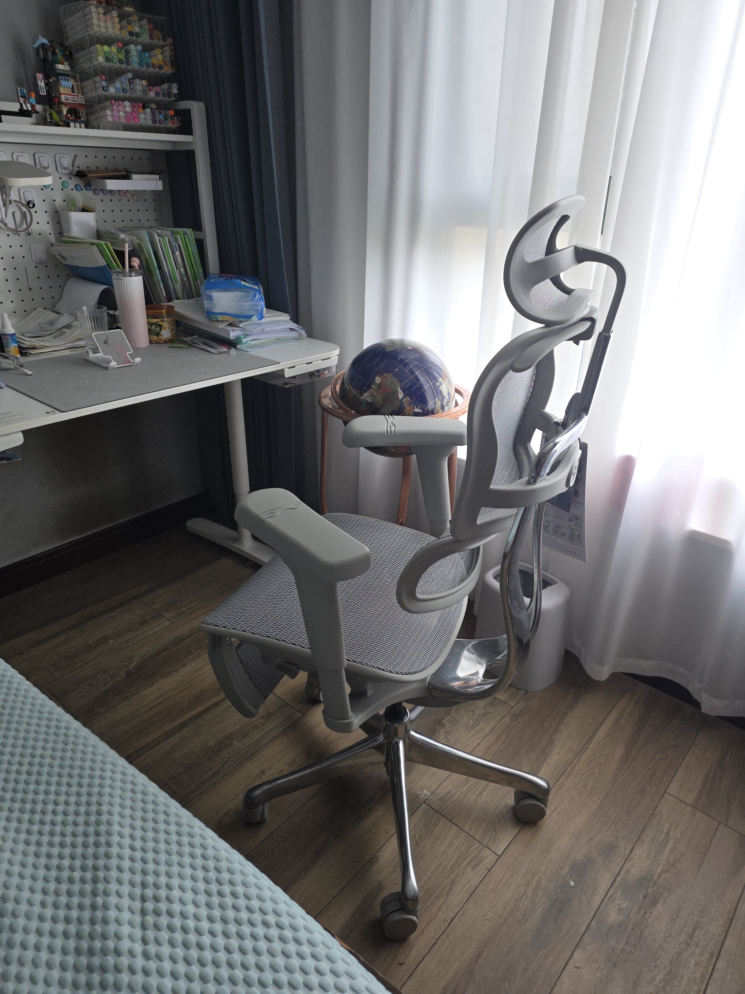 Ergonor保友金豪b雄鹰 人体工学椅 电脑椅 电竞椅办公椅子可躺老板椅 【金豪b雄鹰】银白网+躺舒宝 实拍图