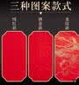玉水湖万年红宣纸四尺六尺大张加厚半生熟红色洒金毛笔书法结婚大红喜字乔迁婚庆周岁剪纸 纯红69*138cm 10张 实拍图