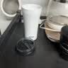 膳魔师（THERMOS）便携电动搅拌杯咖啡杯新款陶瓷涂层车载办公室保温杯高颜值水杯子 膳魔师-晨光白【395ml】+咖色杯套 实拍图