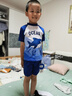 鸿星尔克（ERKE）儿童泳衣分体式男童泳帽泳镜泳包三件套泳装男孩游泳衣 实拍图