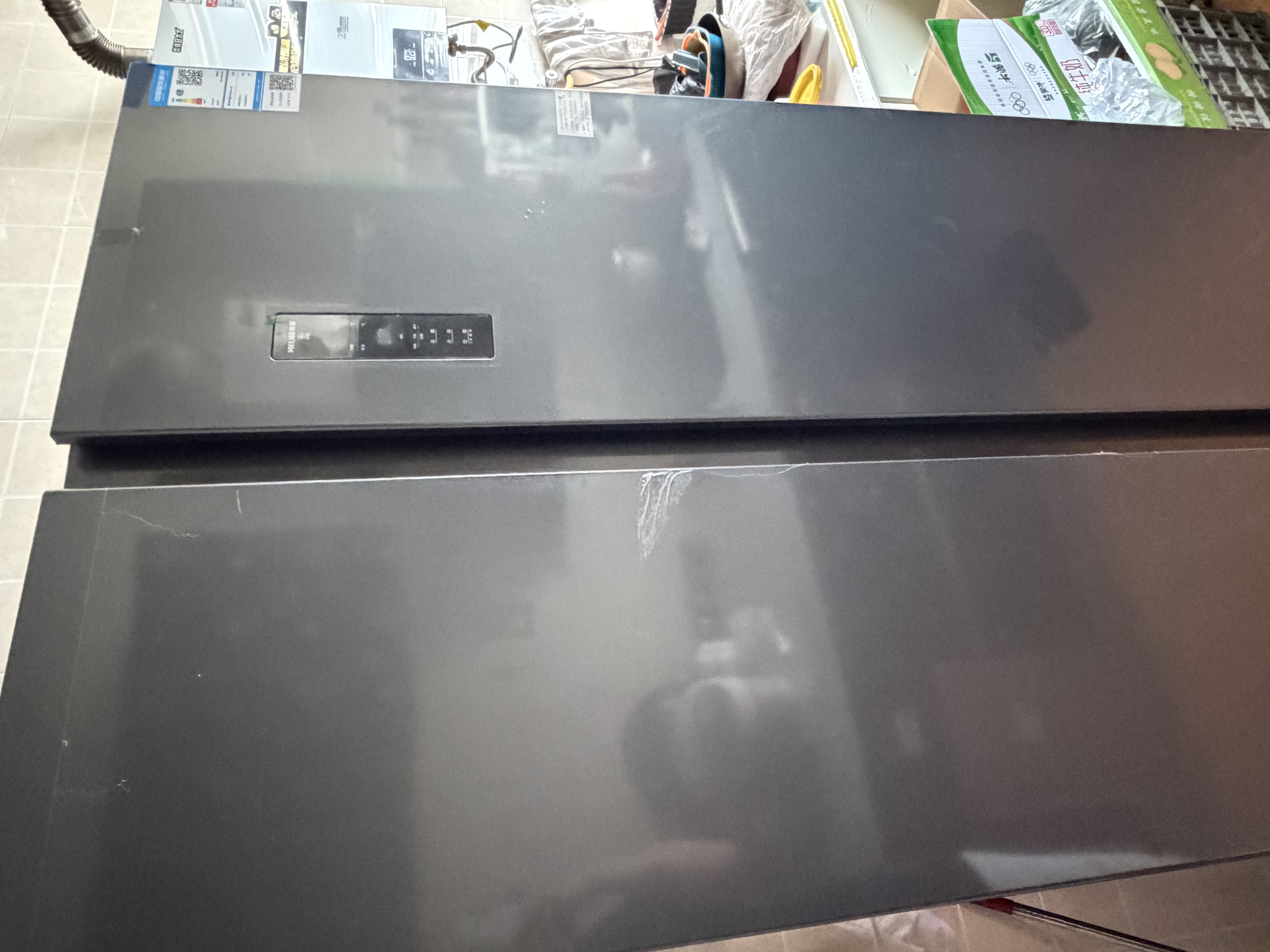 美菱冰箱收纳师632对开门双开门大容量净味抗菌风冷无霜一级能效双变频低噪节能大容量家用电冰箱 BCD-632WPUCX 典雅灰 实拍图