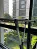 美丽雅铝合金晾衣架落地式阳台专用X型晾衣杆折叠室内外阳台移动晒衣架 实拍图