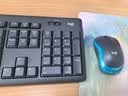 罗技（Logitech）MK275 键鼠套装 无线键鼠套装 办公键鼠套装 全尺寸 商务键鼠套装 带无线2.4G接收器 黑蓝色 实拍图