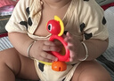 顺庆银楼9999足银手镯光面推拉圆肚手镯亲子款满月七夕礼物送女友 宝宝款20克一对配证书 实拍图