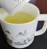 金镶玉茶杯四件套羊脂玉瓷家用陶瓷泡茶水分离马克杯礼盒山水清音 实拍图