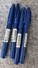 派通（Pentel ）彩色软毛笔秀丽笔 弹性笔尖水性笔Touch手帐书信贺卡用 SES15C蓝色 5支装 实拍图