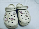 卡骆驰（CROCS）新款厚底云朵洞洞鞋送女友礼物206750 骨白色 38 -39 实拍图