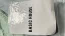 百家好（Basic House）百家好假两件正肩短袖T恤女2026夏季穿搭V领针织上衣 黑色 L 实拍图