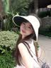 蕉下（beneunder）遮阳帽女防晒帽子太阳帽黑胶空顶帽防紫外线夏季蛋卷便携BM554 实拍图
