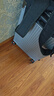 狄斯顿保罗  铝框行李箱男女新款拉杆箱万向轮拉杆箱大容量旅行箱登机密码箱 亮银色-加厚合金框【箱体可坐人】 26英寸 托运箱，适合7-10天出行 实拍图