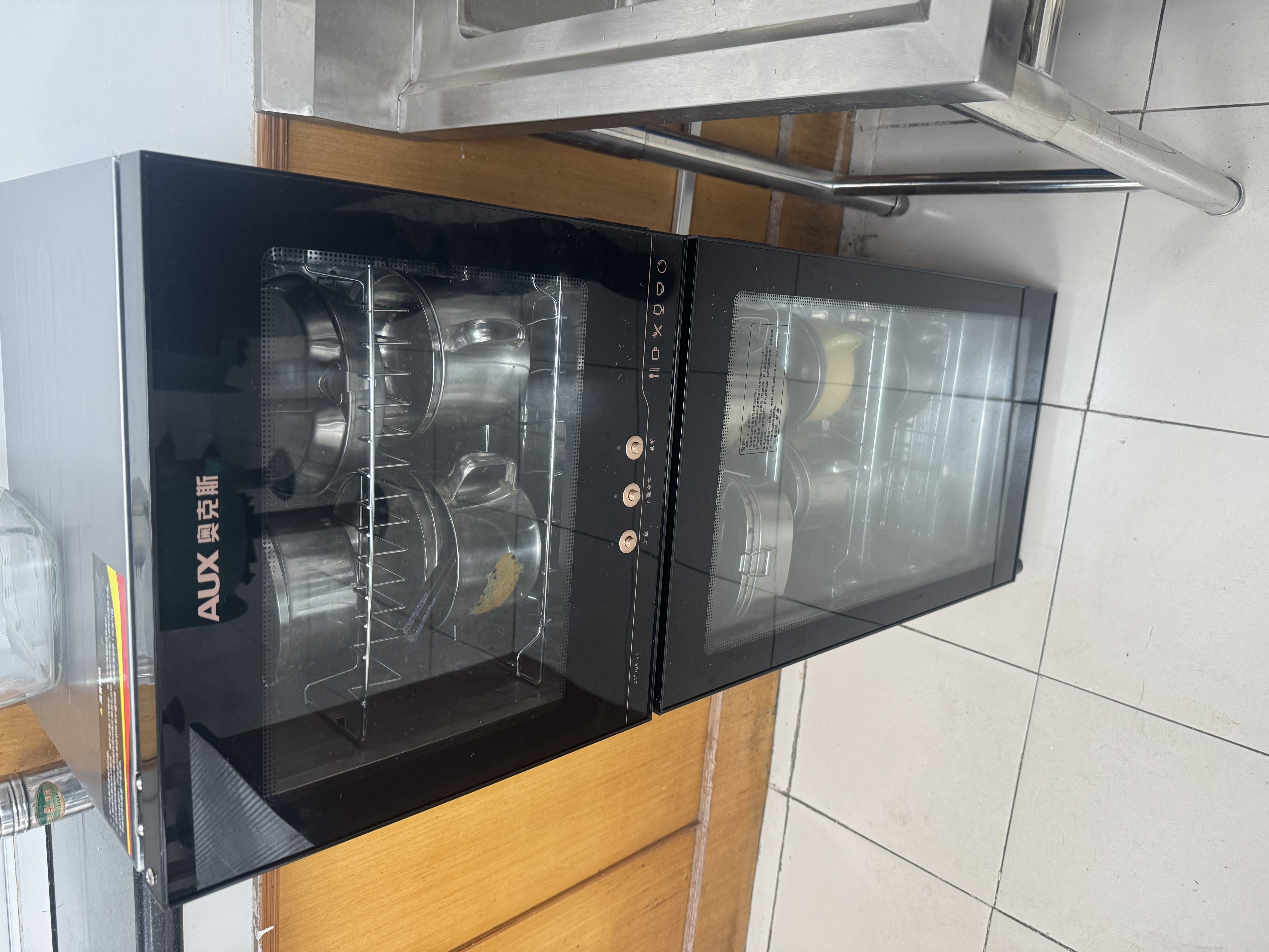 奥克斯（AUX）消毒柜家用立式消毒碗柜二星级免沥水消毒柜餐具大容量茶杯高温消毒碗柜【国家补贴】ZTP168-V1 实拍图