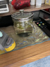 onlycook高硼硅玻璃杯带盖带刻度儿童水杯送勺子牛奶杯家用果汁杯-小号 实拍图