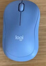 罗技（Logitech）M221 轻音鼠标 无线鼠标 办公鼠标 对称鼠标 带无线微型接收器 雾霭蓝 实拍图