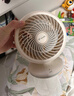 海尔（Haier） 统帅空气循环扇电风扇台扇小风扇涡轮扇家用节能风扇台式壁挂音轻定时摇头办公学生宿舍桌面风扇 左右摇头升级款LSF-CE101(W) 实拍图