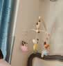贝初众床铃婴儿玩具0-6个月宝宝床头摇铃旋转0-3新生儿见面礼实用物高档 【奶咖色礼盒款】遥控充电+夜灯+摇篮曲 小孩0-1岁哄睡神器吊铃挂件支架 实拍图