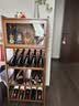 木马人吧台红酒架家用酒柜客厅展示柜隔断柜玄关柜靠墙欧式角柜置物架子 【高清透明柜门】茶色-四层52长 实拍图