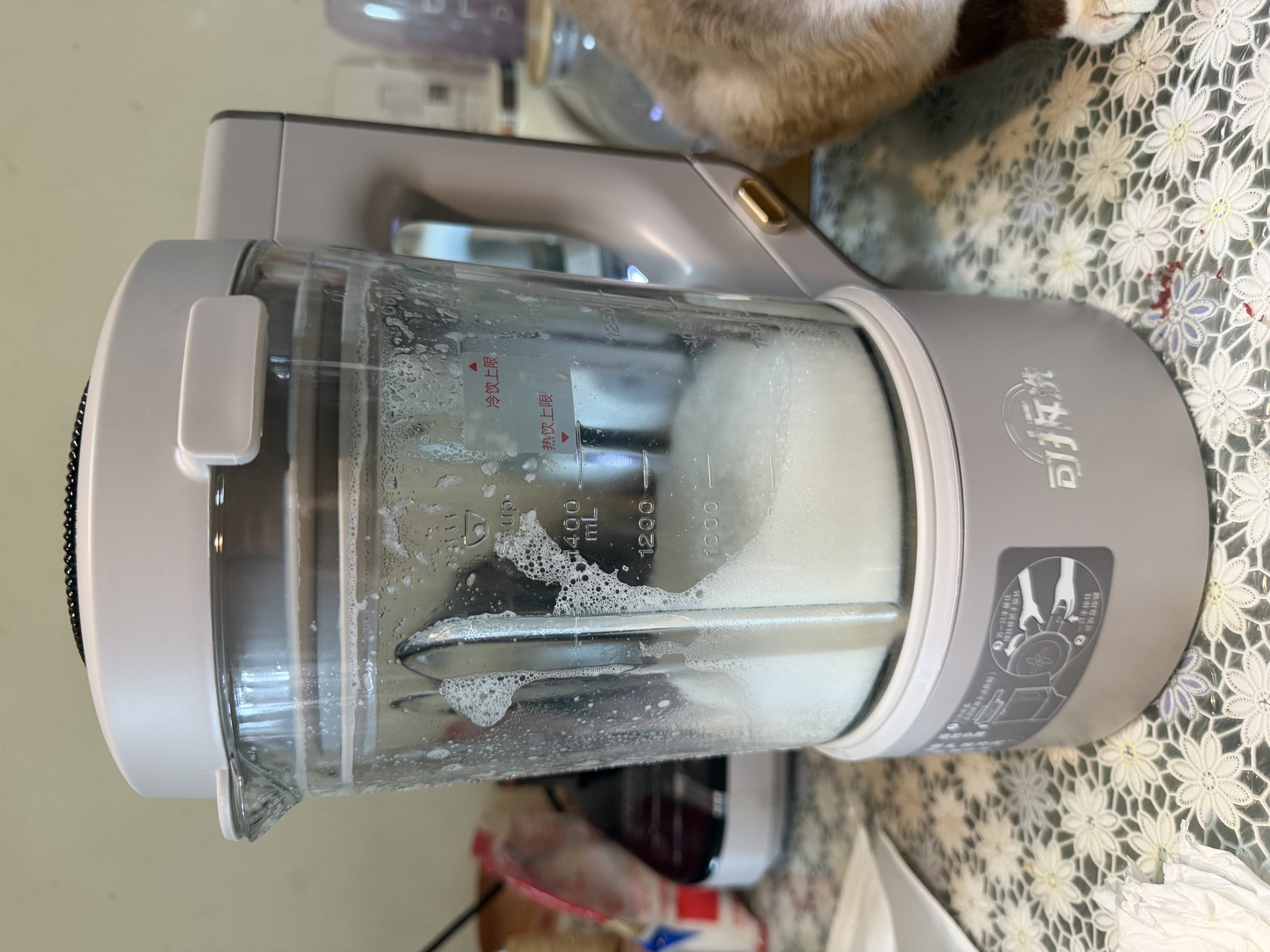 美的（Midea）安睡Max低音降噪系列破壁机1.75L多功能自清洗 古法浓浆辅食料理豆浆机 国家补贴 S59 实拍图