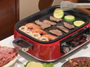 摩飞电器（Morphyrichards）多功能锅二代料理锅家用电火锅电煮锅电蒸锅5L鸳鸯火锅分体定时预约蒸煮炒煎烤肉多用途锅MR9099红 实拍图