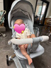 丸丫T6二代遛娃神器高景观婴儿推车可坐可躺轻便折叠可换向冰川蓝plus 实拍图