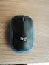 罗技（Logitech）M185鼠标 无线鼠标 办公鼠标 对称鼠标 黑色蓝边 带无线2.4G接收器 实拍图